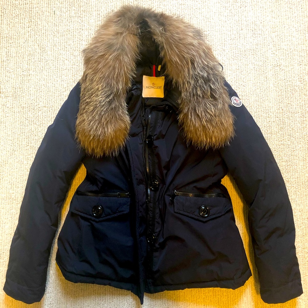 Moncler Malus fox trim down parka size 0(XS)